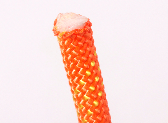 Colored mountaineering rope