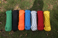 Colored mountaineering rope